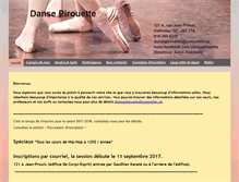 Tablet Screenshot of dansepirouette.com
